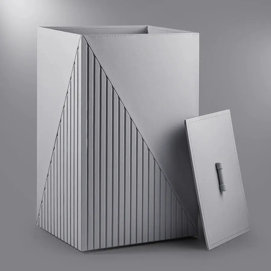 Elegant Fluted Laundry Hamper - grahsajja