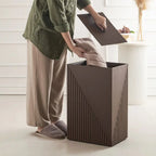 Elegant Fluted Laundry Hamper - grahsajja