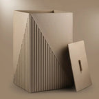 Elegant Fluted Laundry Hamper - grahsajja