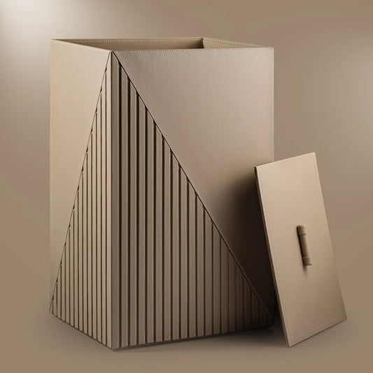 Elegant Fluted Laundry Hamper - grahsajja