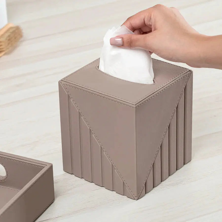 Fluted Tissue Box Square - grahsajja