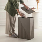 Elegant Fluted Laundry Hamper - grahsajja