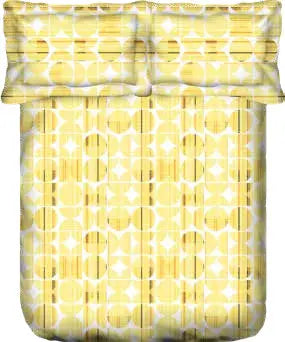 PORTICO MARVELLA Cotton King size 274cmx274cm 144TC Printed 3Pcs Bedsheet New - grahsajja