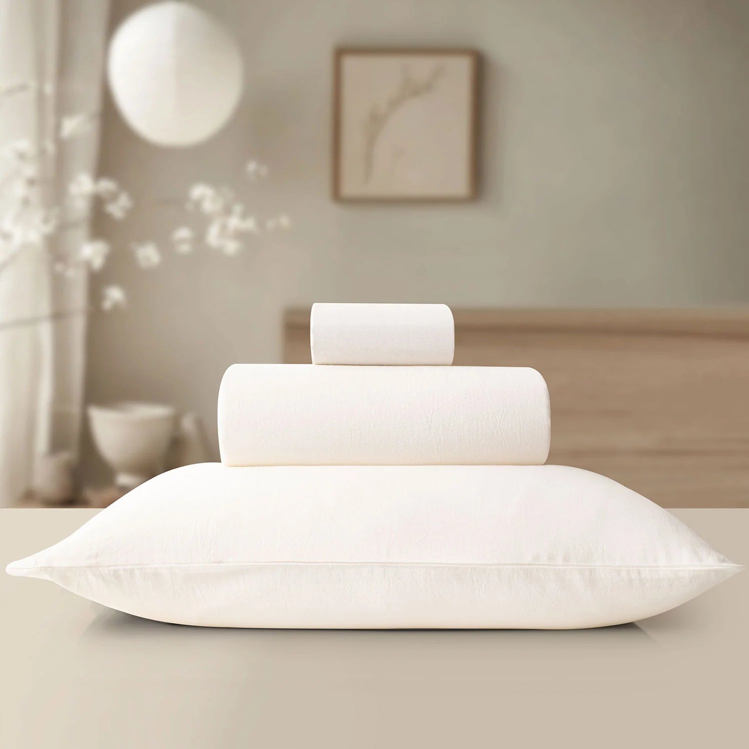 LINEN COTTON BEDSHEETS - EVERYDAY SOFTNESS OFF WHITE