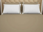 Spaces Hygro Cotton King Size Bedsheet Dark Brown with 4PCs Pillow Cover - grahsajja