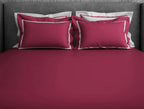 Spaces Hygro Cotton King Size Bedsheet Dark Violet with 4PCs Pillow Cover - grahsajja