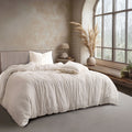 LINEN COTTON BEDSHEETS - EVERYDAY SOFTNESS OFF WHITE