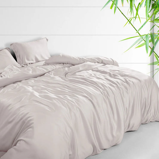 Spread Home BAMBOO PERFORMANCE BEDSHEET Silver Sand - grahsajja