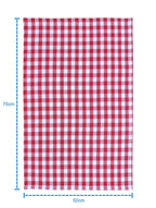 Linen Tea towel Gingham Pack Of 4 Pink - grahsajja