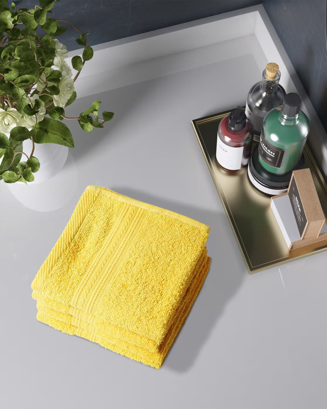 Portico New York Set of 4 420 GSM Eva Face Towels - grahsajja