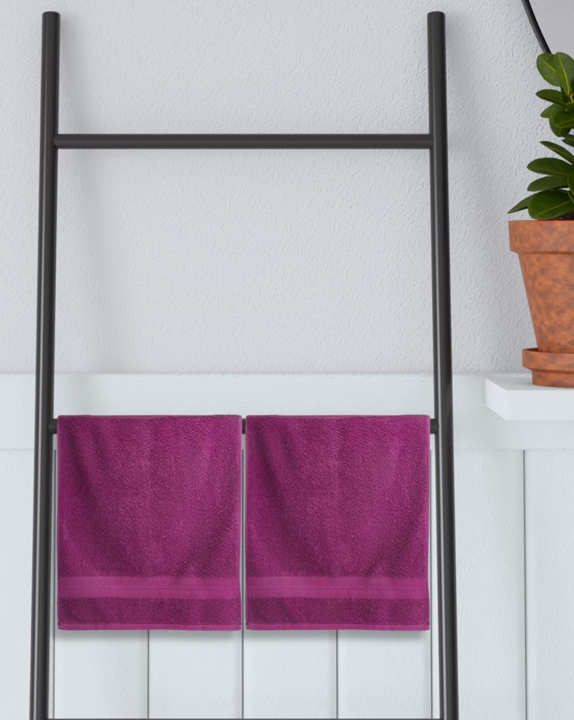 Portico New York Set of 2 Eva 420 GSM Hand Towels - grahsajja