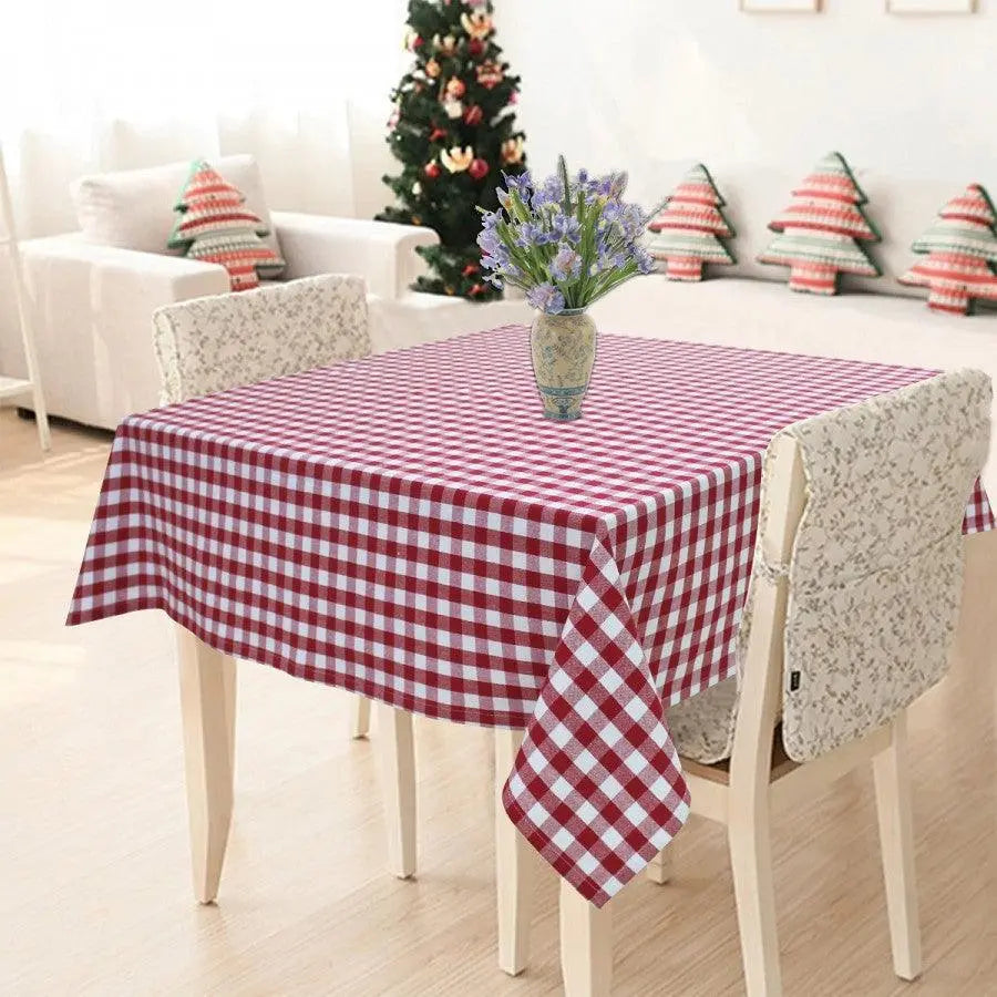 Gingham (Red and White) Table cover - grahsajja