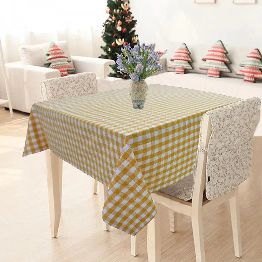 Gingham (Yellow and White) Table cover - grahsajja