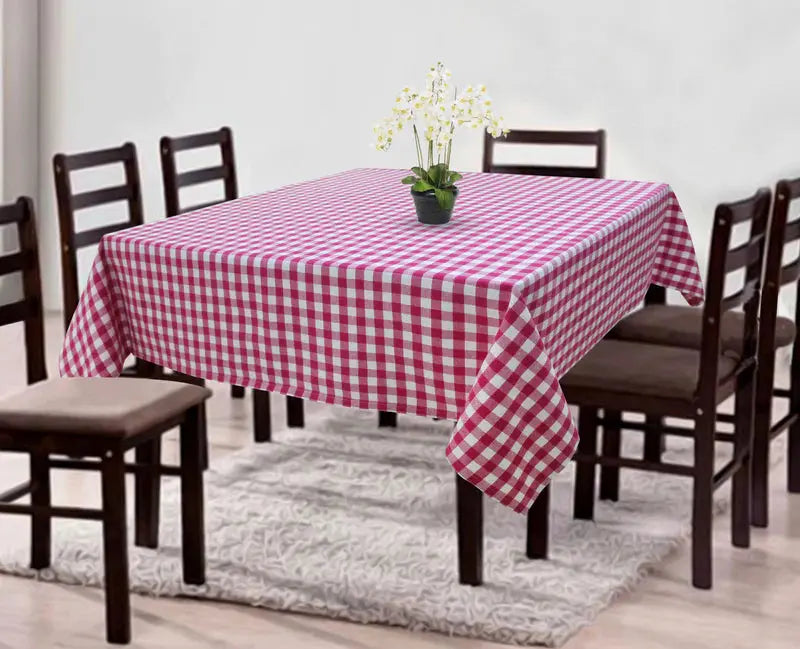 Gingham (Pinkand White) Table cover - grahsajja