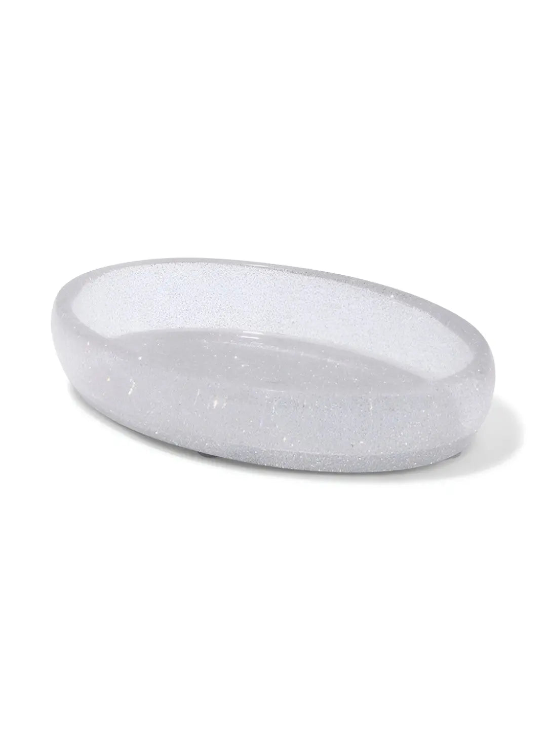 Silver-Toned 4 pieces Solid Polyresin Bath Accessories Set - grahsajja