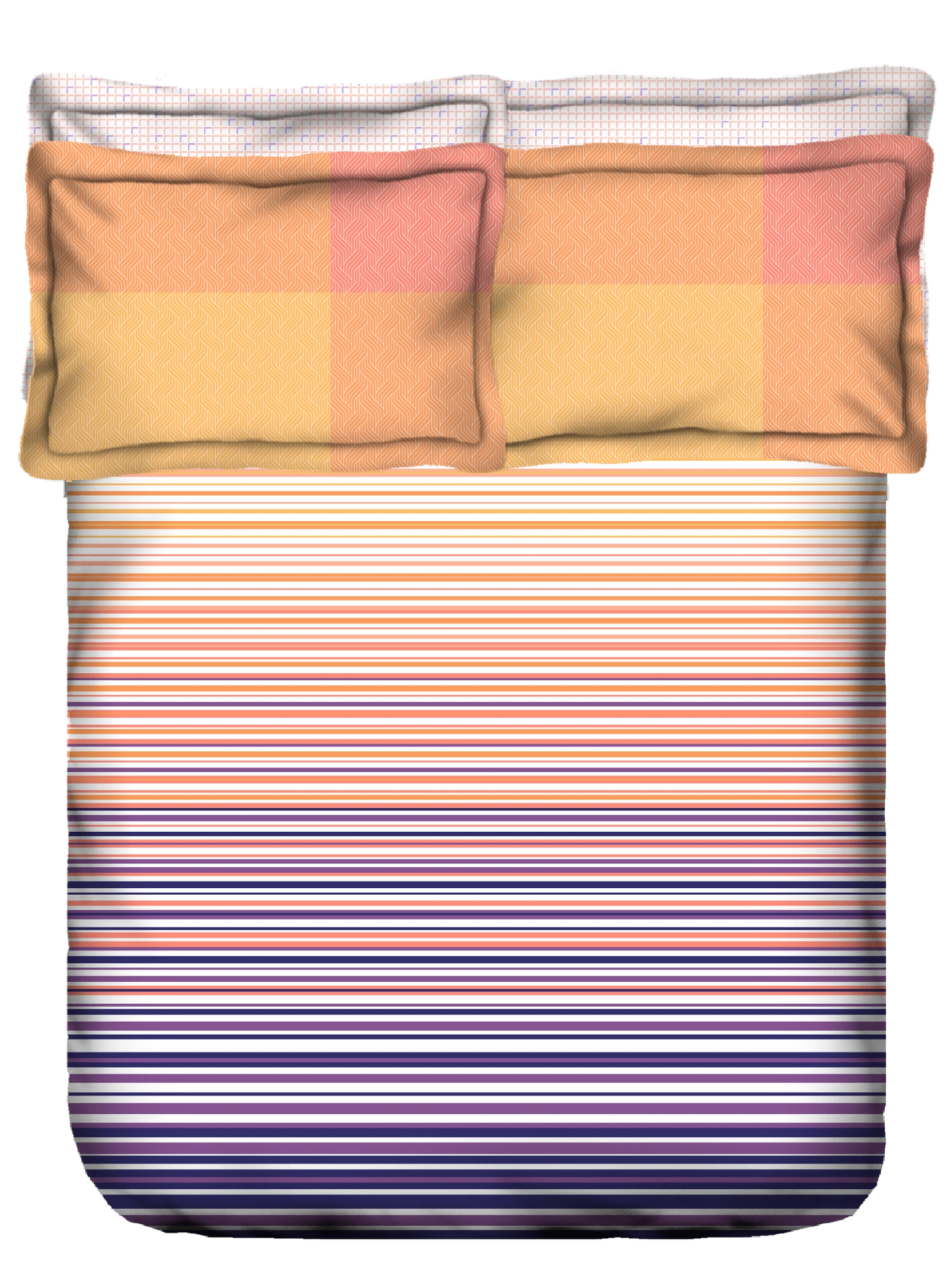 Portico Ethereal Printed 210TC Super King Size Double Bedsheet with 4pc Pillow Cover - grahsajja