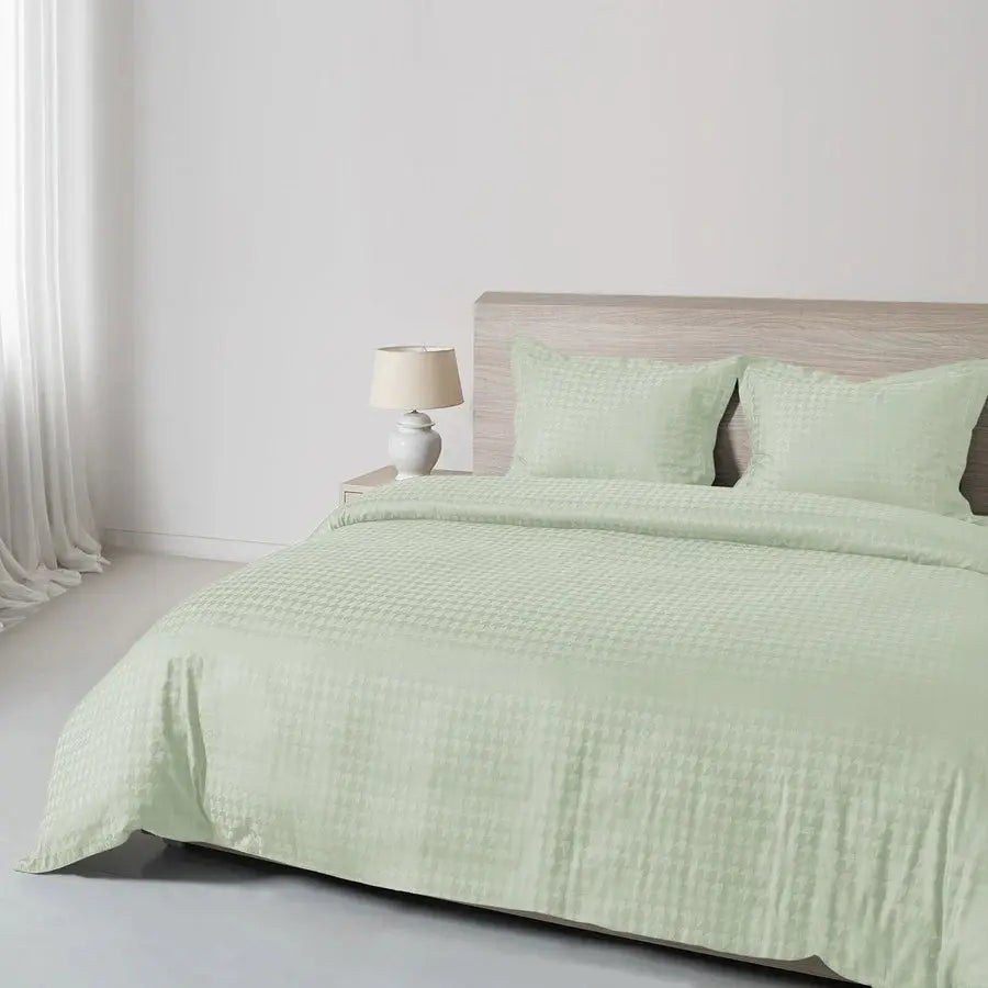 Spread Home 550 TC Italian Jacquard 100% Cotton Bedsheet Houndstooth - grahsajja
