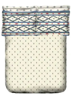 Portico Patola Collection Super King Size Beddsheet with 4 Pcs Pillow Cover - grahsajja