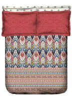 Portico Patola Collection Super King Size Beddsheet with 4 Pcs Pillow Cover - grahsajja