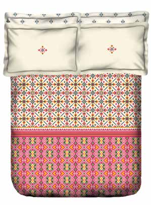 Portico Patola Collection Super King Size Beddsheet with 4 Pcs Pillow Cover - grahsajja