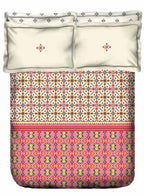 Portico Patola Collection Super King Size Beddsheet with 4 Pcs Pillow Cover - grahsajja