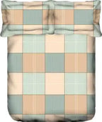 Portico Hashtag Collection King Bedsheet India - Multicolour Print