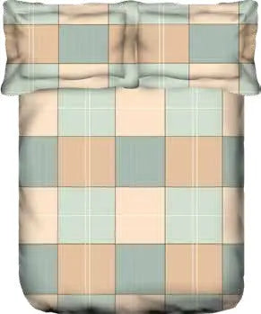 Portico New York Hashtag 164 TC Cotton Bedsheet with Pillow Cover | KING Fitted Bedsheet - grahsajja
