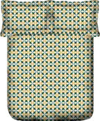 Portico New York Hashtag 164 TC Cotton Bedsheet with Pillow Cover | KING Fitted Bedsheet - grahsajja