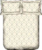 Portico New York Hashtag 164 TC Cotton Bedsheet with Pillow Cover | KING Fitted Bedsheet - grahsajja