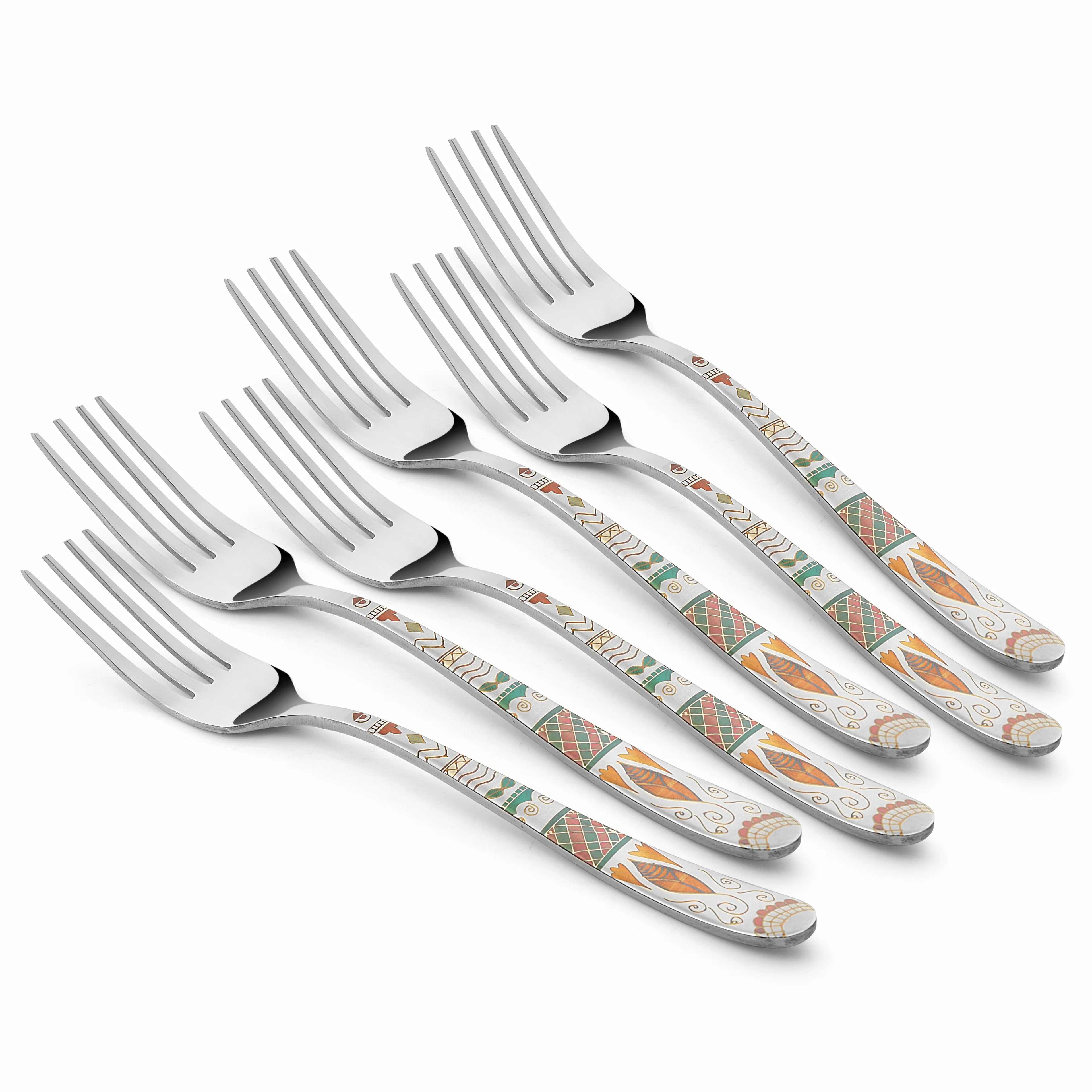 Chef Vicky Ratnani's Signature Collection By FnS Wales Stainless Steel Dessert Fork 6 Pcs Set