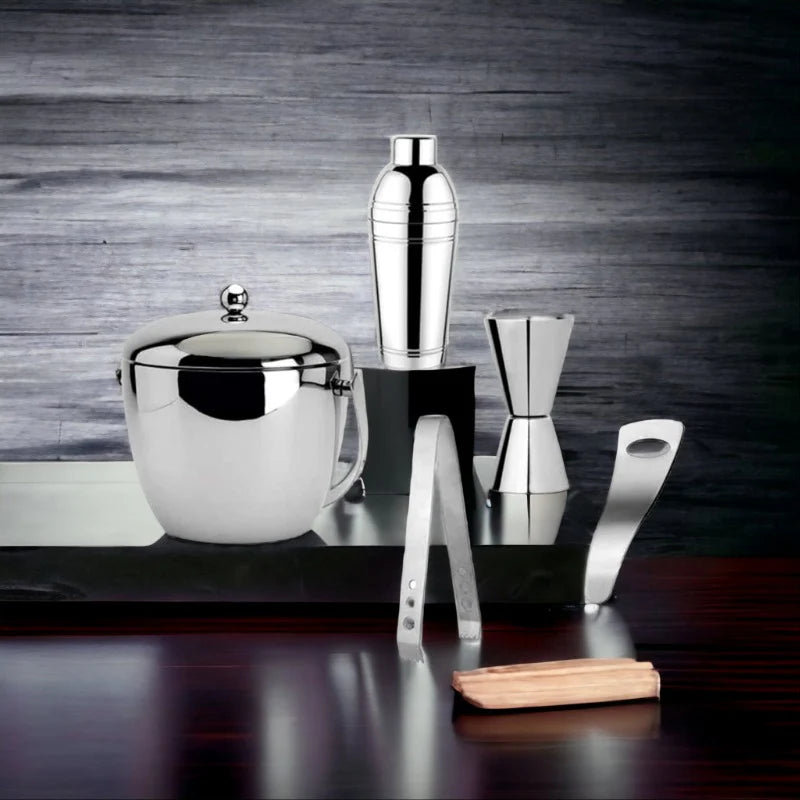 FnS Plain Stainless Steel Bartender Kit