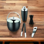 FnS Plain Stainless Black Bartender Kit FNS