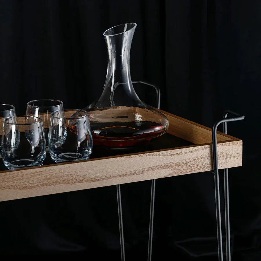 Classic Oakwood Serving Cart - grahsajja