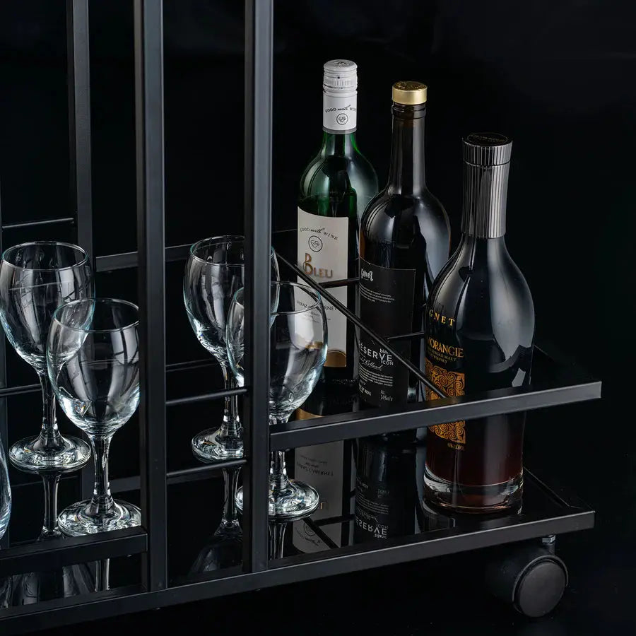 Gilded Glass Trolley with Steel Framework Regular price - grahsajja