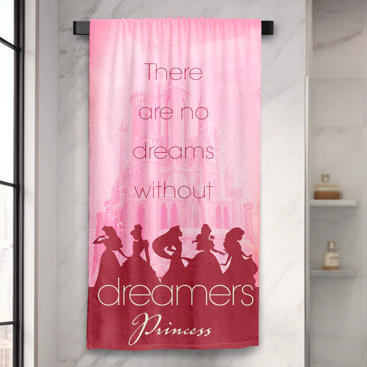 Disney Princess Towel For Kids & Adults (Pink)