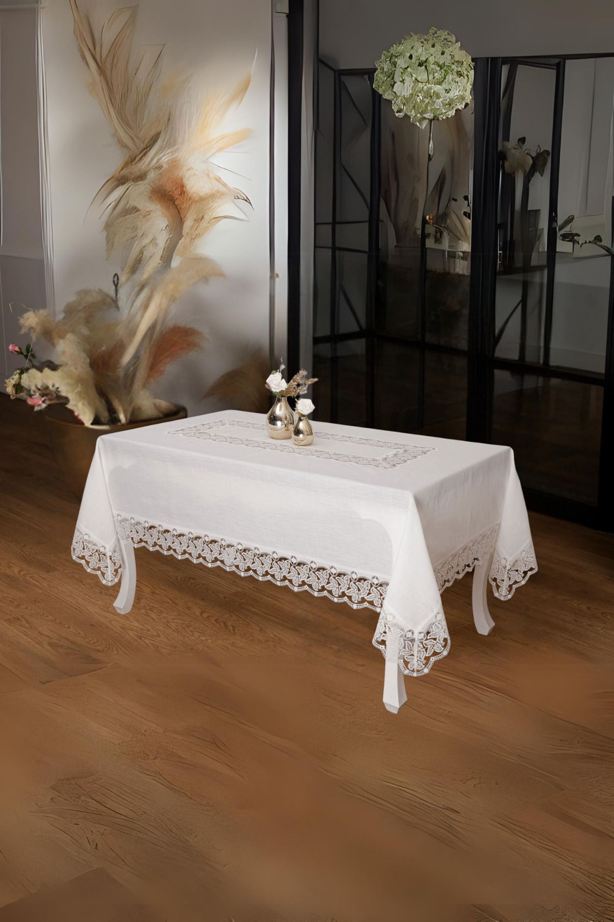 Finezza Table Cover 6-8 seater 160x230 cm Rectangular White