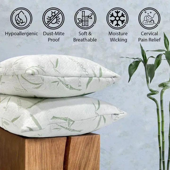 Spur Feather Pillow With Bamboo Fabric Cover Sassoon