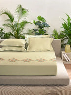 D'decor Bedsheet Super King Size ER65 | EMBROIDED BEDSHEET - grahsajja