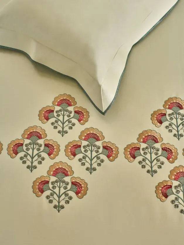 D'decor Bedsheet Super King Size ER65 | EMBROIDED BEDSHEET - grahsajja