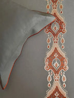 D'decor Bedsheet Super King Size ER68 | EMBROIDED BEDSHEET - grahsajja