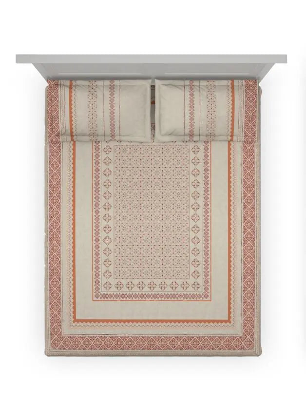 D'decor Bedsheet Super King Size GRANDIOSE SUPER KING SIZE BEDSHEET - grahsajja
