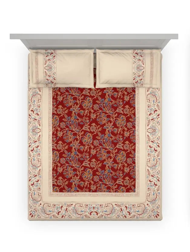 D'decor Bedsheet Super King Size Enchanteur SUPER KING SIZE BEDSHEET - grahsajja