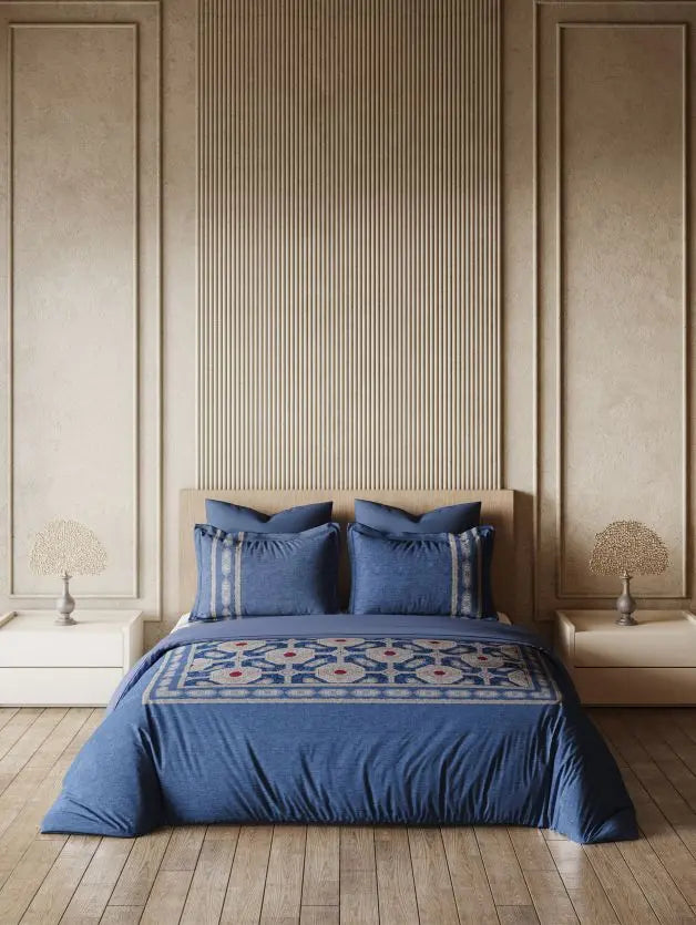 D'decor Bedsheet Super King Size Eleanor SUPER KING SIZE BEDSHEET - grahsajja