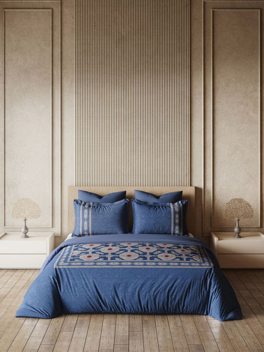 D'decor Bedsheet Super King Size Eleanor SUPER KING SIZE BEDSHEET - grahsajja