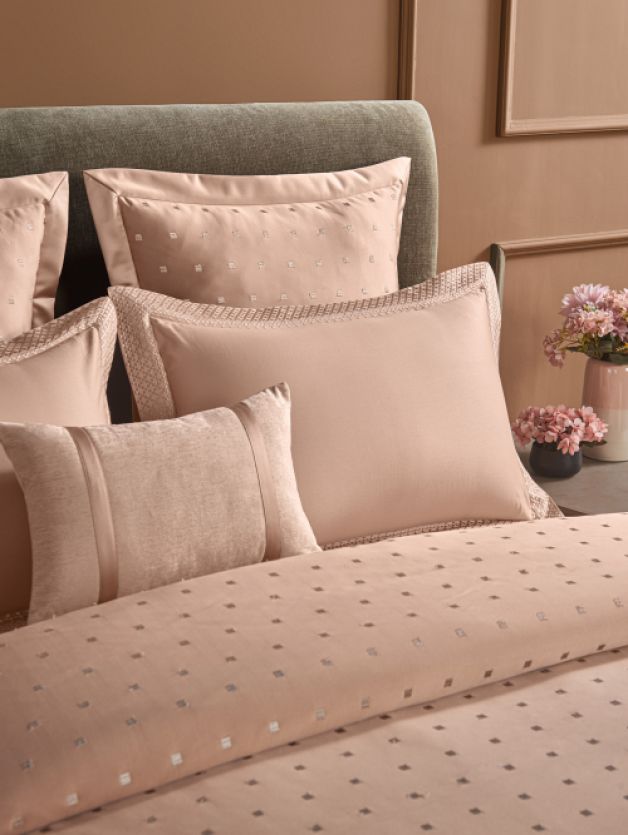 Ddecor Live Beautiful Luxor Collection Bedding Gift 7pcsSet Sanders Latte