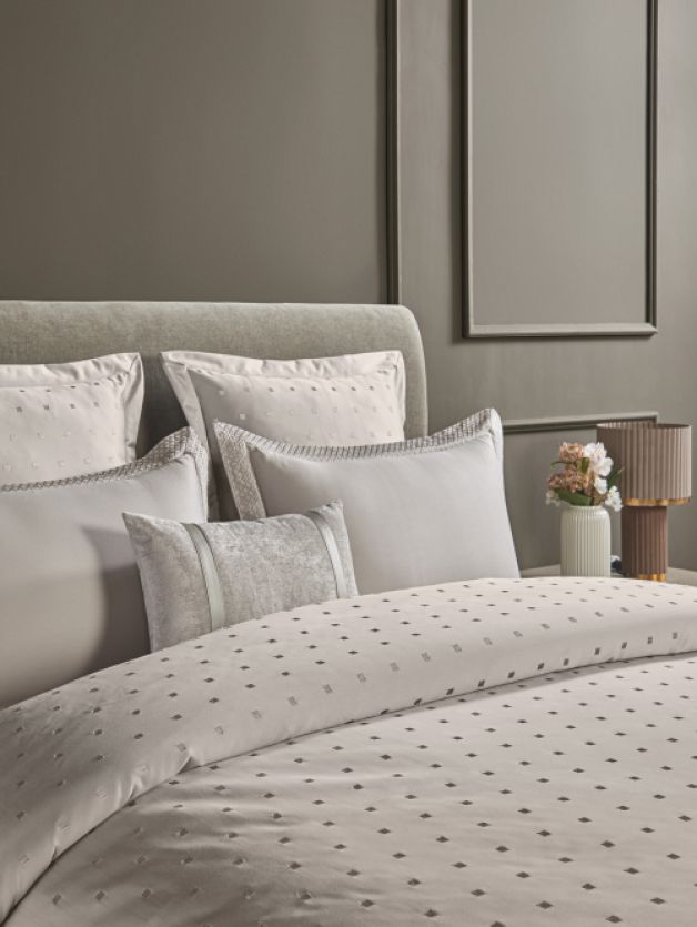 Ddecor Live Beautiful Luxor Collection Bedding Gift 7pcsSet Sanders Grey
