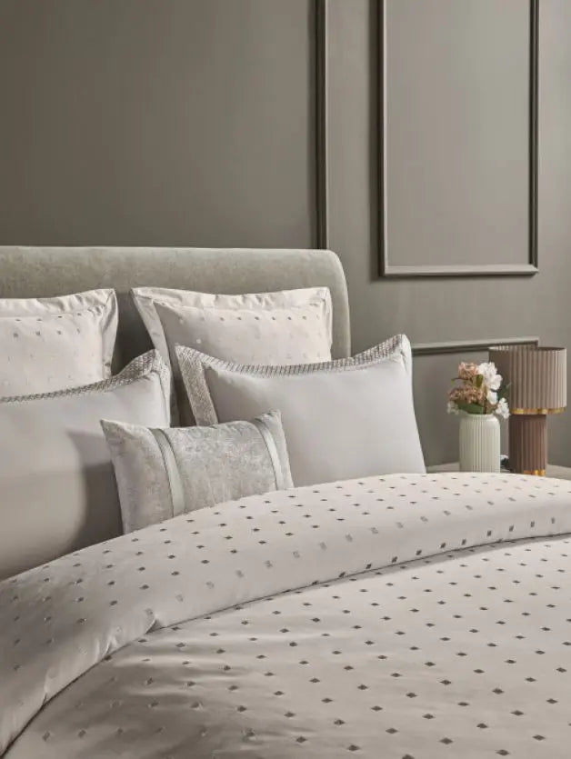 Ddecor Live Beautiful Luxor Collection Bedding Gift 7pcsSet Sanders Grey D'Decor