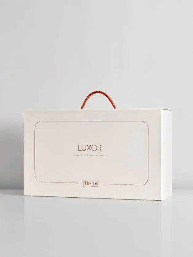 Ddecor Live Beautiful Luxor Collection Bedding Gift 7pcsSet Sanders Latte D'Decor