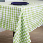 Gingham (Green and White) Table cover - grahsajja