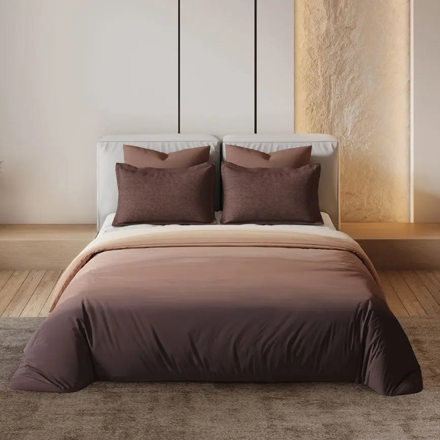 D'decor Bedsheet Super King Size BALAYAGE CEDAR WOOD Esteem Collection - grahsajja